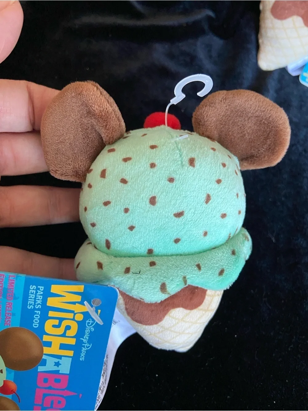 Set of 2 Disney Parks Wishables Food Mickey Ice Cream Cone Limited Release Plush